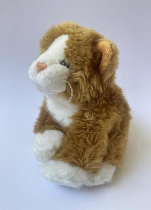 Мягкая игрушка плюшевый реалистичный котик кот котёнок рыжий кошечка мʼяка іграшка кошеня рудий кот