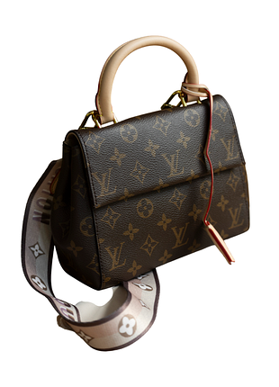 Брендовая женская сумка lv cluny bb monogram canvas handbag🤎| натуральная кожа | premium качество