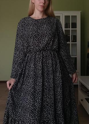 Платье миди в трендовый горошек i saw it first