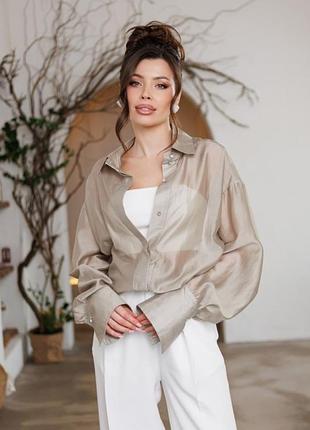 Сорочка прозора модна новинка