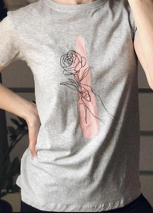 Футболка сіра бавовняна