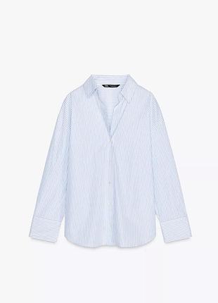 Бавовняна сорочка в смужку zara