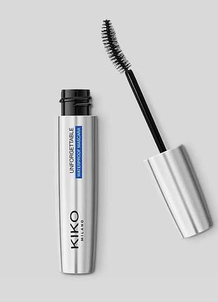 Туш для вій kiko milano unforgettable waterproof mascara (000057)
