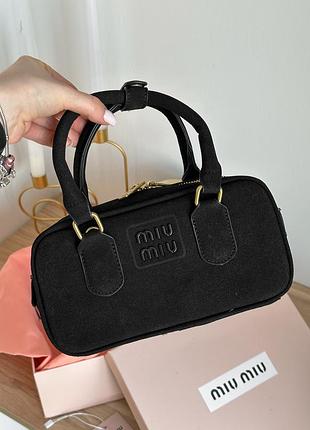 Брендова жіноча хобо-сумка mm arcadie suede bag🖤| натуральна шкіра | premium якість