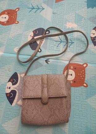 Сумка через плече із змінної кожи