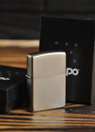 Зажигалка zippo 205 classic satin chrome
