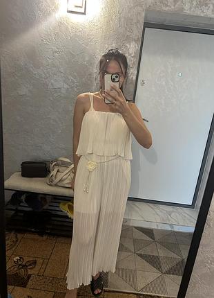 Молочний комбінезон плісе жатка