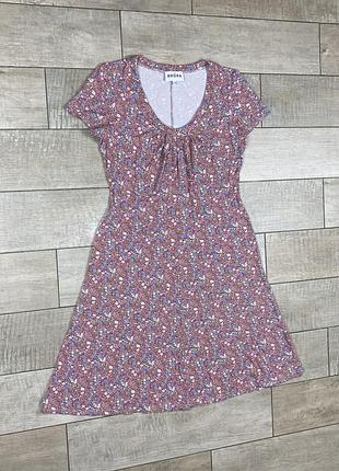 Brora beautiful floral red/multicolor dress size 14 сукня плаття