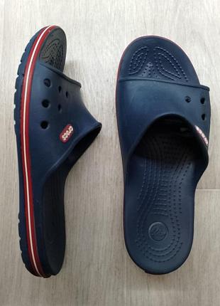 Crocs шльопанці сині крослайт 8