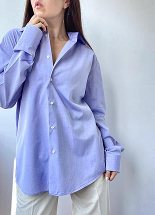 Базова бузкова сорочка/рубашка від бренду hugo boss, великий розмір, 3xl/4xl,2xl