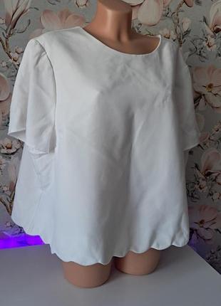 Нарядна базова футболка блузка великий розмір