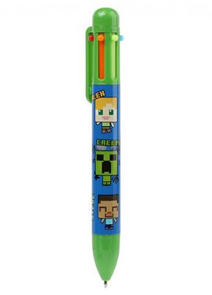 Ручка шариковая yes minecraft  0.7 мм разноцветная