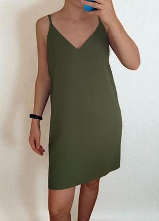 Платье женское, платье хаки