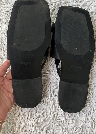 Шкіряні шльопанці prpy жіночі, розмір 37,5-38