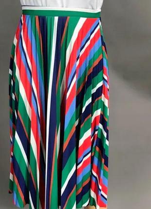 🌈 яркая плиссированная юбка bershka - цветное настроение в каждом движении