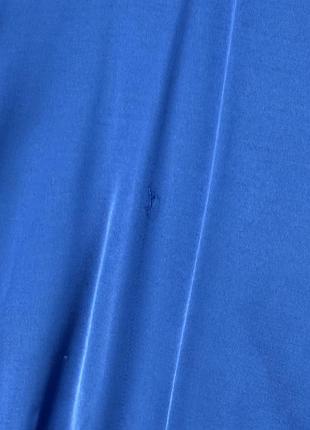 Костюм атласний синій