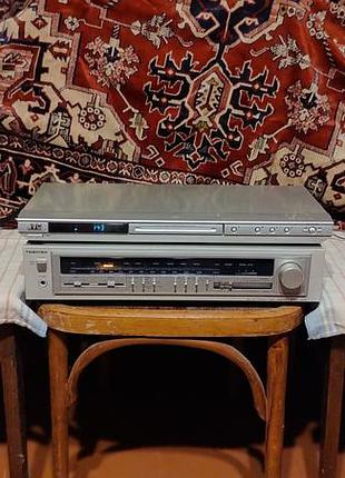 Комплект ресивер toshiba sa-r1, dvd jvc, акустика sony ss-rg66