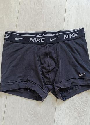 Трусы мужские черные базовые коттоновые боксеры спортивные nike s c 8 36 44
