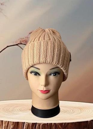 Шапка вязаная, ручная работа