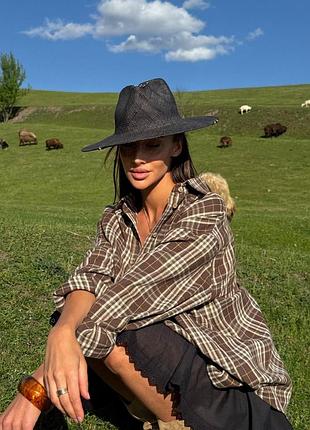 Рубашка в клетку оверсайз