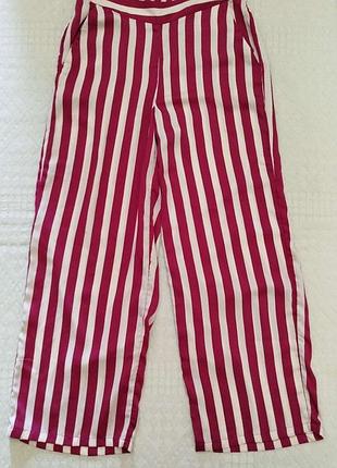 Брюки смугасті широкі
