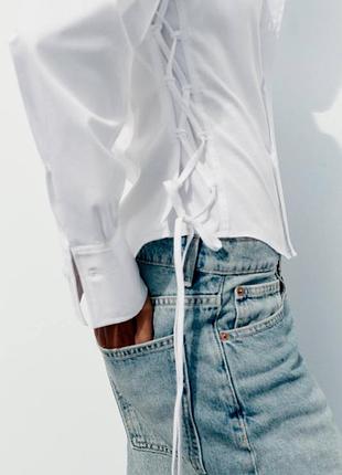 Базова біла сорочка від zara 💯 котон на s