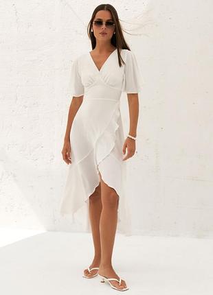 Плаття жіноче біле вечірнє
