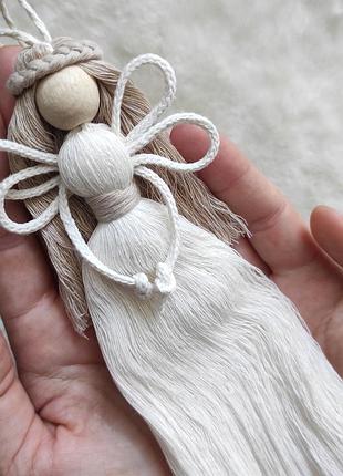 Ангел фея макраме з ниток | оберіг | подарунок | символ миру
