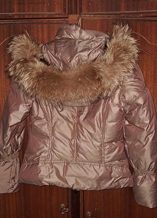 Пуховик женский с натуральным наполнителем м 44