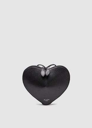 Сумка женская ala маяга black le coeur bag in calfskin черная