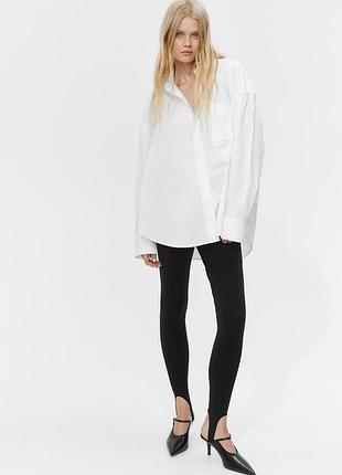 Біла сорочка zara oversize xs