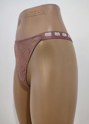 Стильные трусики со стразами xl