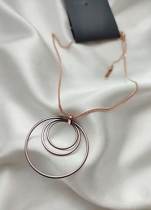 Колье цепочка pilgrim, позолота