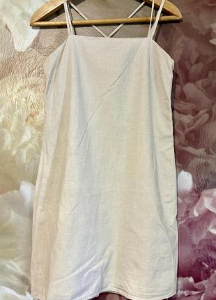 Льняний сарафан hm, s