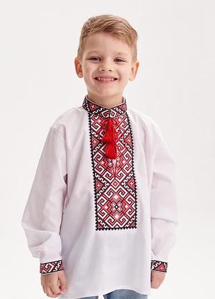 Вышиванка для хлпчиков с орнаментом на 1-12 лет