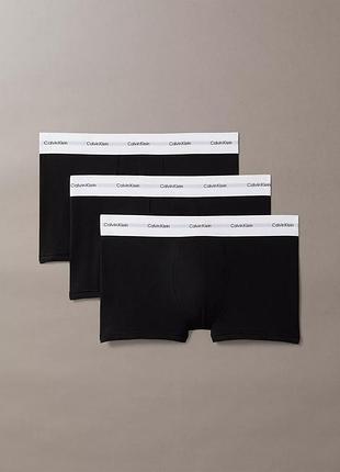 - 43% | оригінальні чорні короткі боксери calvin klein Electrònica negra stretch набір 3-pack trunk