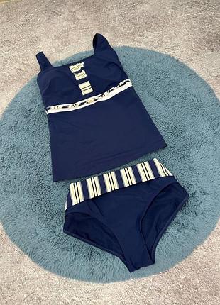 Купальник з танкіні та високими плавками , чашка d