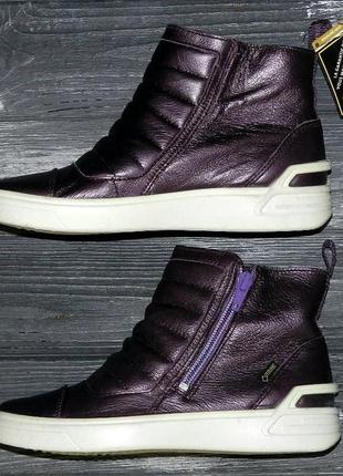 Ecco ginnie gore-tex оригинальные,кожаные, стильные невероятно крутые ботинки4 фото