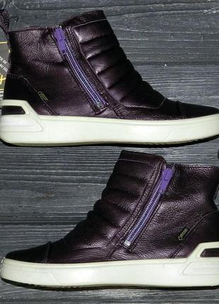 Ecco ginnie gore-tex оригинальные,кожаные, стильные невероятно крутые ботинки5 фото