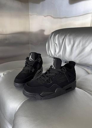 Кросівки nike air jordan retro 4 black cat