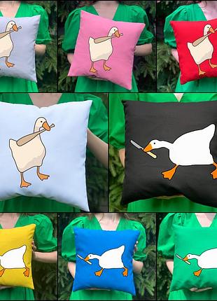 Парные подушки с принтом - гусь (5752)