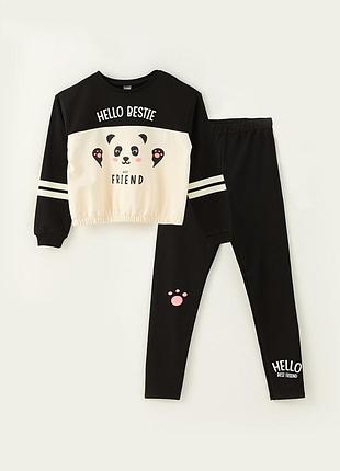 Костюм для дівчинки. лосини та кофта