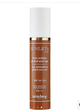 Sisley sunleya g.e. spf 30+ анті віковий сонцезахисний крем глобальної дії для обличчя