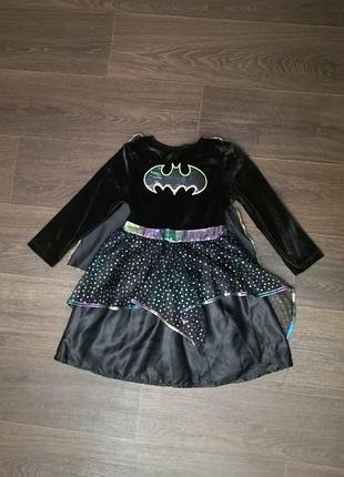 Детский карнавальный костюм платья платье бэтмен 3 4 года 98-104 рост косплей хеловин гелловин хелоуин маскарад