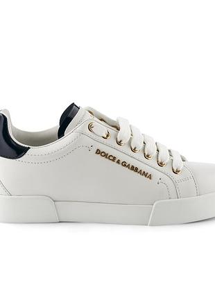 Жіночі кеди кросівки dolce&gabbana portofino sneakers білі оригінал ck1602ah50689662