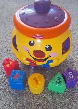 Очаровательный горшок - сортер fisher-price на украинском языке