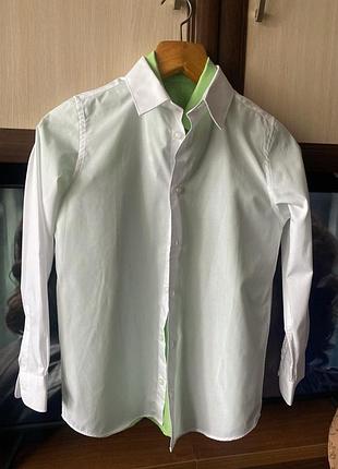 Белая рубашка на 11-12 р. f&amp;f