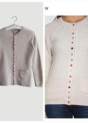 Кофта кардиган джемпер на ґудзиках / кофта кардиган джемпер на пуговицах шерсть мериноса kew р. s