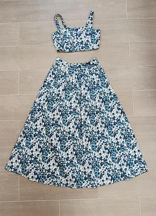 Vovk нереально гарний костюм топ і спідниця 
яскравий легкий модний