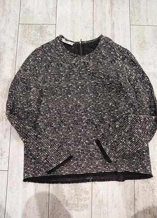 Кофта жіноча чорно біла м розмір